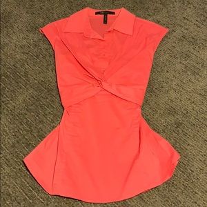 Short sleeve coral BCBG Maxazria Blouse